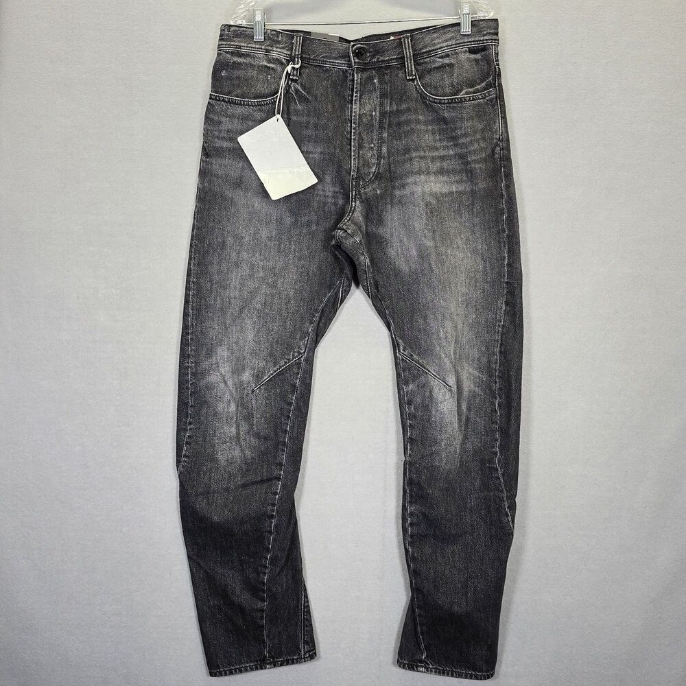 G-Star RAW Arc 3D Bangai Jeans 34x32 Black Denim New Vibrant Design Denim
